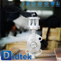 Didtek Triple Offset Stainless Steel Blow-out Proof Shaft Wafer Type Butterfly Valve